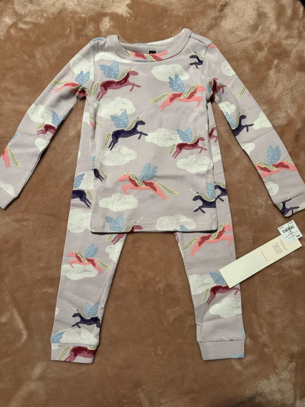 NWT Tea Collection Girls Pajama Sets Bundle, Unicorn and Butterfly, Size 4